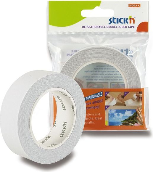 Stick’n by Hopax Oboustranná lepicí páska   Re-Stick Tape 12 mm x 12 m - obrázek 1