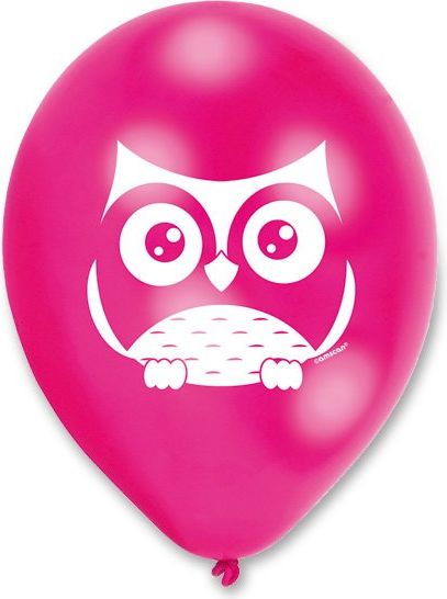 Amscan Nafukovací balónky Happy Owl 6 ks - obrázek 1