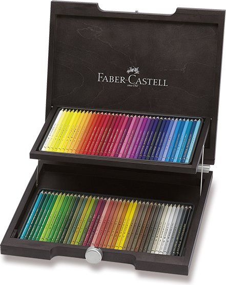 Faber-Castell Pastelky Polychromos dřevěná kazeta, 72 ks 1007 - obrázek 1