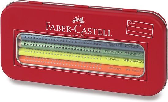 Faber-Castell Pastelky Jumbo Grip neon, 10 ks 1094 - obrázek 1