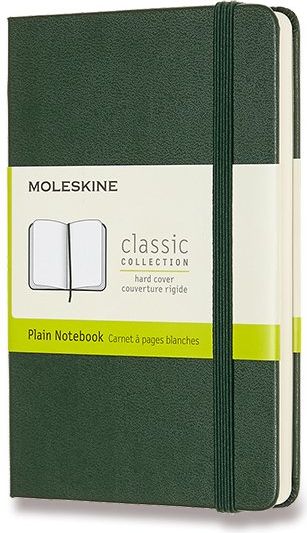 Moleskine Zápisník - tvrdé desky tm. zelený A6, 96 listů  čistý - obrázek 1
