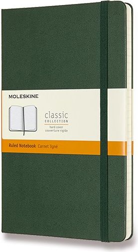 Moleskine Zápisník - tvrdé desky tm. zelený A5, 120 listů  linkovaný - obrázek 1