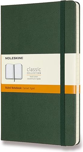 Moleskine Zápisník - tvrdé desky tm. zelený A5, 120 listů linkovaný - obrázek 1