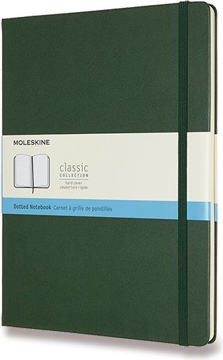 Moleskine Zápisník - tvrdé desky tm. zelený B5, 96 listů  tečkovaný - obrázek 1