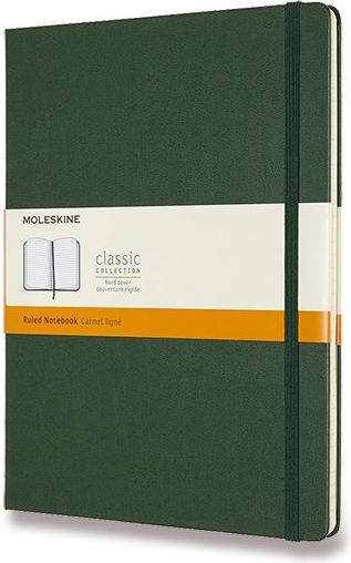 Moleskine Zápisník - tvrdé desky tm. zelený B5, 96 listů  linkovaný - obrázek 1