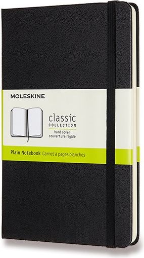 Moleskine Zápisník - tvrdé desky černý C6, 104 listů  čistý - obrázek 1