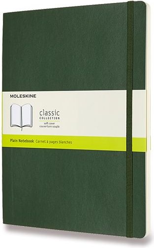 Moleskine Zápisník - měkké desky tm. zelený B5, 96 listů  čistý - obrázek 1