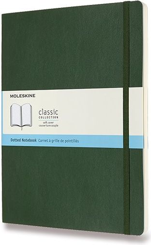 Moleskine Zápisník - měkké desky tm. zelený B5, 96 listů  tečkovaný - obrázek 1