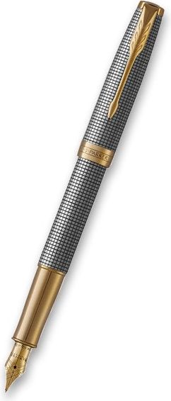 Parker Sonnet Silver Chiselled GT hrot M 1502/5131490 - obrázek 1
