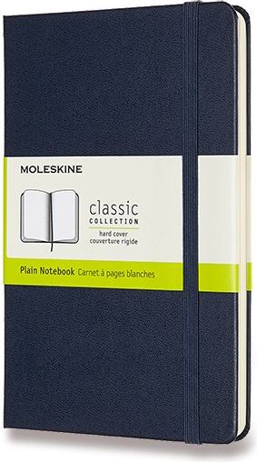 Moleskine Zápisník - tvrdé desky modrý C6, 104 listů  čistý - obrázek 1