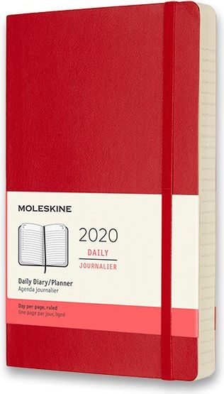Moleskine Diář 2020 - měkké desky červený denní A5 - obrázek 1