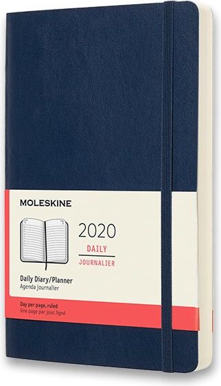 Moleskine Diář 2020 - měkké desky modrý denní A5 - obrázek 1
