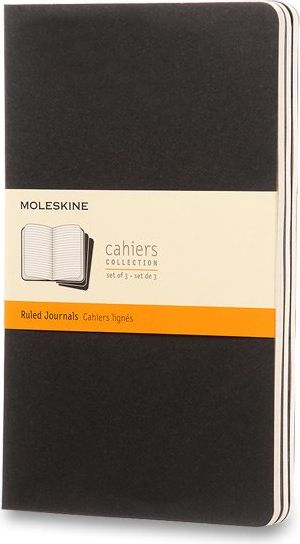 Moleskine Sešity Cahier černý A5, 40 listů linkovaný - obrázek 1