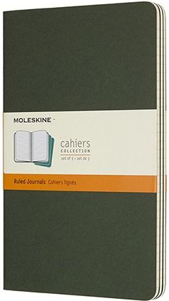 Moleskine Sešity Cahier tm. zelené A5, 40 listů  linkovaný - obrázek 1