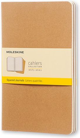 Moleskine Sešity Cahier - tvrdé desky karton A5, 40 listů čtverečkovaný - obrázek 1