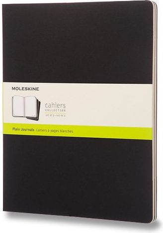 Moleskine Sešity Cahier - tvrdé desky černé 21,59 x 27,94 cm, 60 listů  čistý - obrázek 1