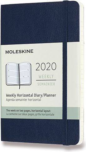 Moleskine Diář 2020 - měkké desky modrý týdenní A6 - obrázek 1
