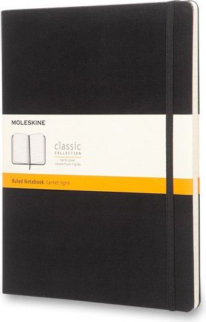 Moleskine Zápisník - tvrdé desky černý B5, 96 listů  linkovaný - obrázek 1
