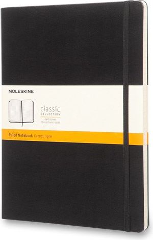 Moleskine Zápisník - tvrdé desky černý B5, 96 listů linkovaný - obrázek 1