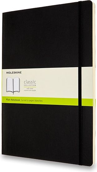 Moleskine Zápisník - měkké desky A4, čistý, černý 21 x 29,7 cm, 96 listů - obrázek 1
