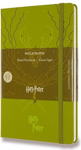 Moleskine Zápisník Harry Potter - tvrdé desky L, linkovaný, Book 3, zelený A5, 120 listů - obrázek 1