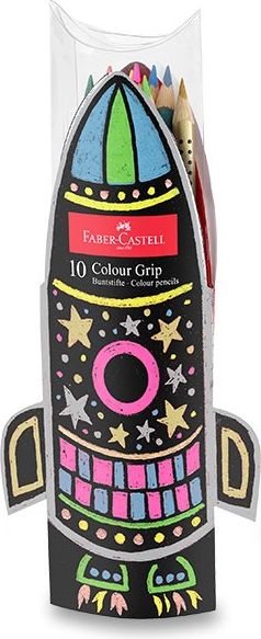 Faber-Castell Pastelky Grip 2001 dárková sada raketa, 10 ks - obrázek 1