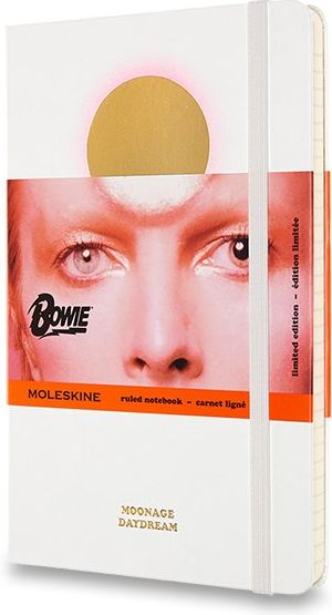 Moleskine Zápisník David Bowie - tvrdé desky L, linkovaný, bílý A5, 120 listů - obrázek 1