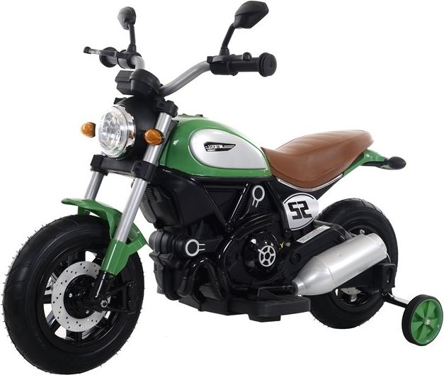 Mamido Dětská elektrická motorka QK307 zelená L-4777 - obrázek 1