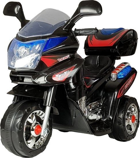 Mamido Dětská elektrická motorka černá L-370 - obrázek 1