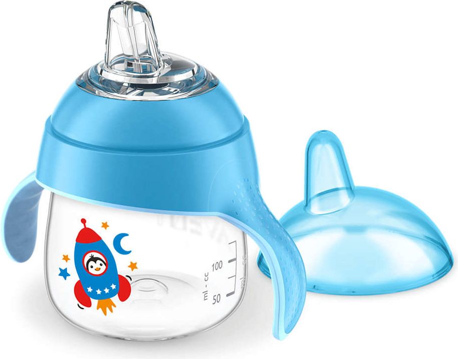 AVENT Hrnek pro 1.doušky Premium 200ml modrý - obrázek 2