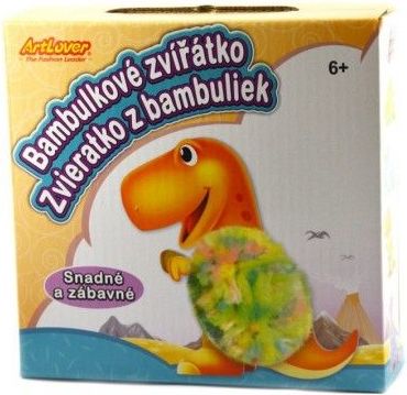 SMT Creatoys Zvířátko bambulkové kreativní sada v krabičce 15x15x4cm - obrázek 1
