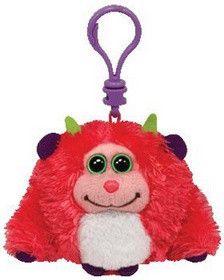 Plyš očka Monstaz neon pink přívěšek - obrázek 1