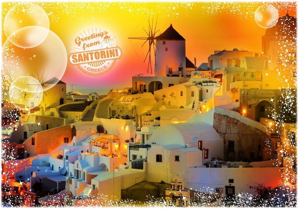 Grafika Puzzle 1000 dílků Travel around the World - Greece - obrázek 1