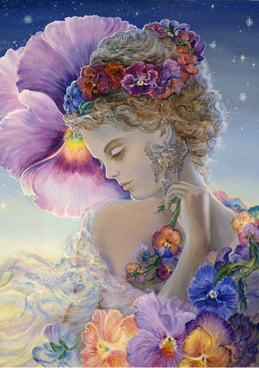 Grafika Puzzle 1500 dílků Josephine Wall - Pansy - obrázek 1