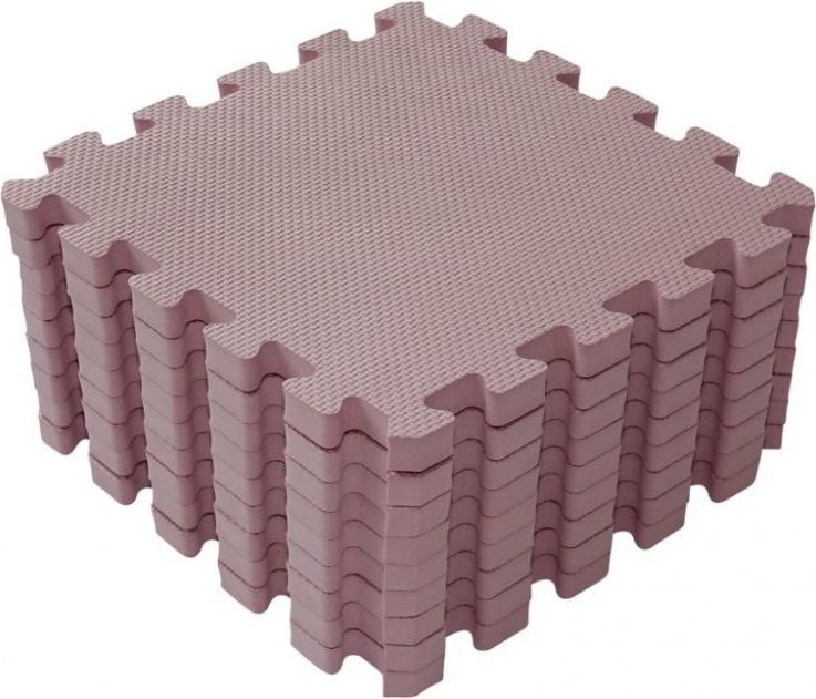 Baby Dan Hrací podložka puzzle 90x90 cm BabyDan Dusty Rose 2020 - obrázek 1