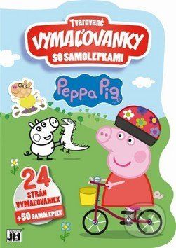 Tvarované vymaľovanky so samolepkami: Peppa Pig - - obrázek 1