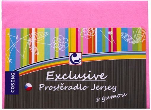 COSING Prostěradlo JERSEY 120x60 cm - růžová - obrázek 1