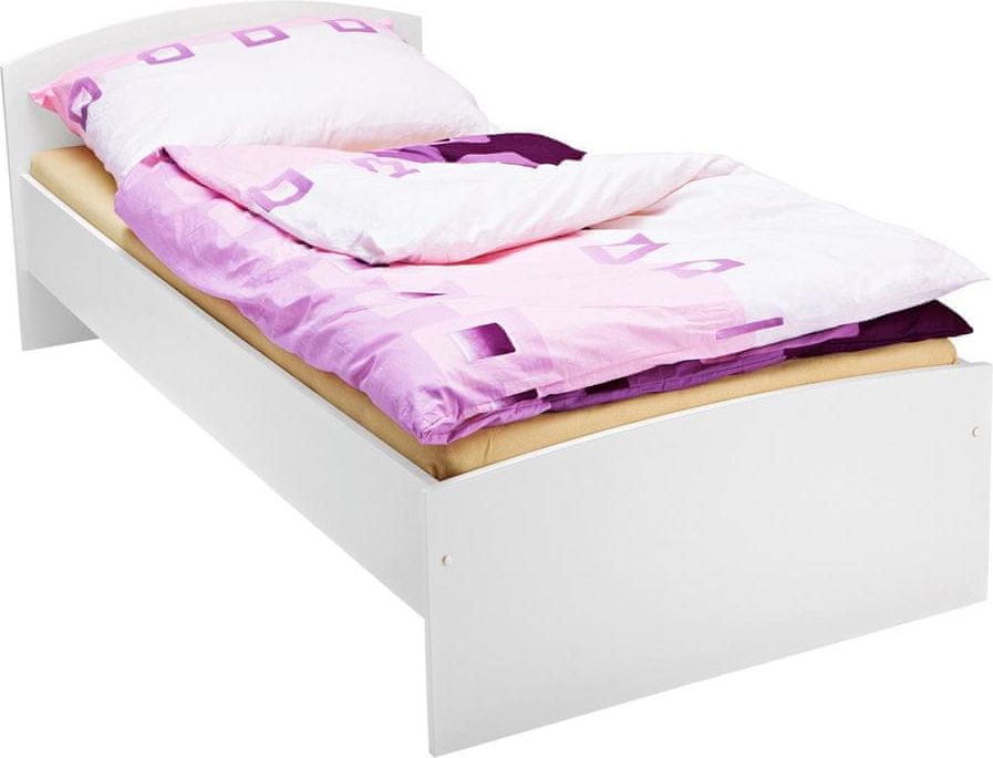 Jednolůžko 343 bílá 90x200 - obrázek 1