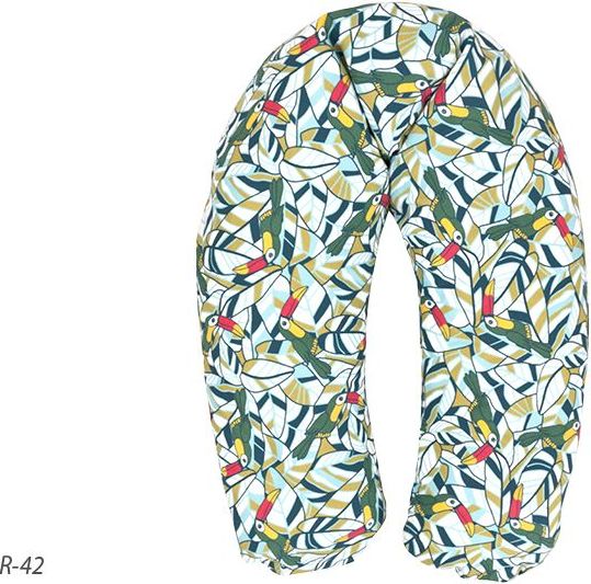 BABYMATEX Polštář na kojení Relax Tucan zelený 190 cm - obrázek 1