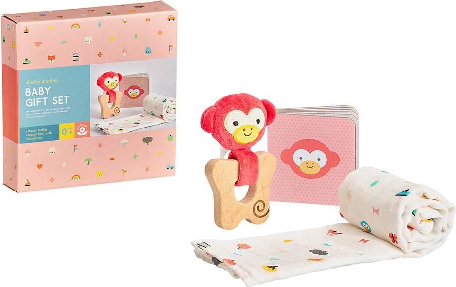 Dárkový set pro miminka Petitcollage Opička - obrázek 1
