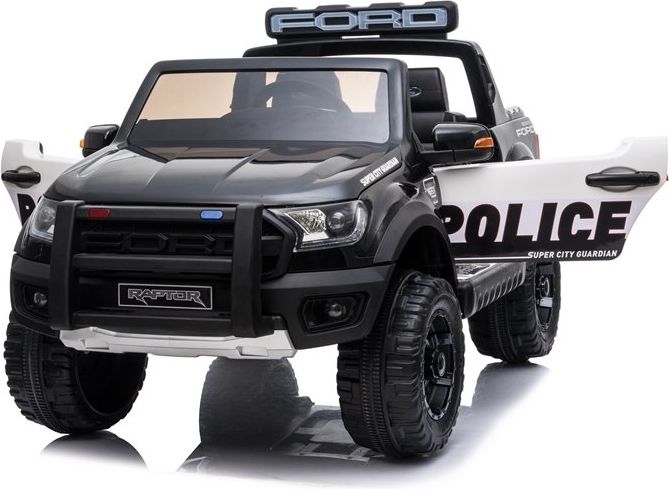 Mamido  Dětské elektrické autíčko Ford Raptor policie černé  L-4699 - obrázek 1