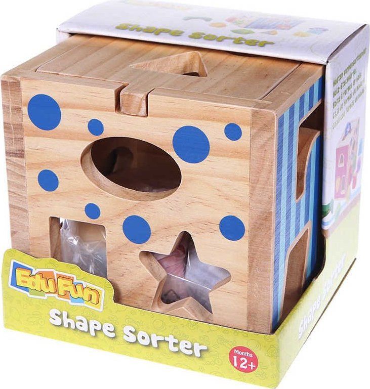 ECOTOYS Dřevěná edukační kostka, vkládačka - obrázek 5