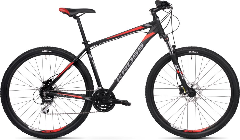 Kross Hexagon 6.0 29" - model 2020 černá/grafitová/červená - M (19'') - obrázek 1