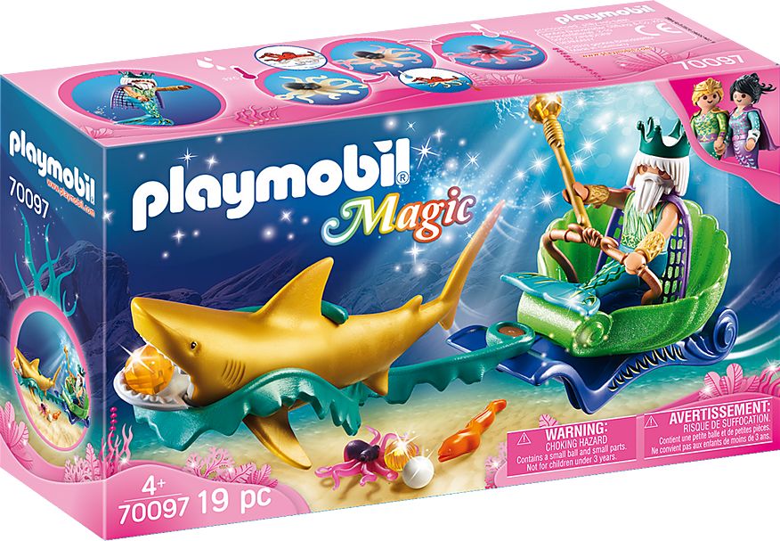 Playmobil 70097 Král moří se žraločím kočárem - obrázek 1