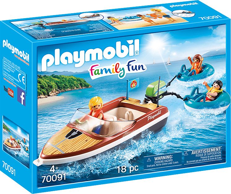 Playmobil 70091 Motorový člun s tahacími kruhy - obrázek 1