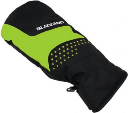 Blizzard Mitten junior ski gloves, black/green 6 - obrázek 1