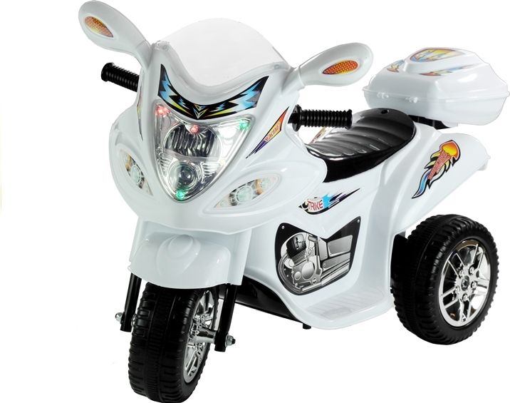 Mamido Dětská elektrická motorka BJX-88 bílá L-2357 - obrázek 1