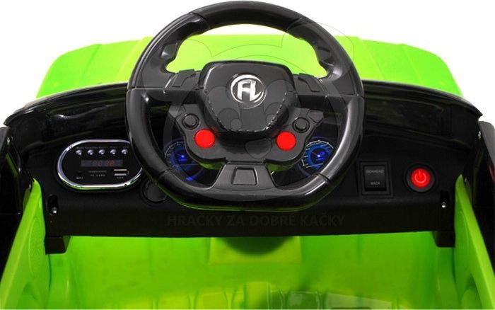 Elektrické autíčko Land Rapid Racer, EVA kola - bílé - obrázek 5