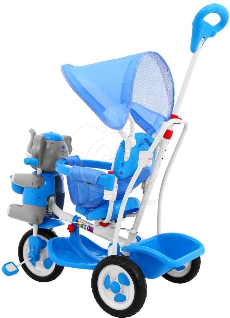 Eurobaby tříkolka - Modrý slon - obrázek 4