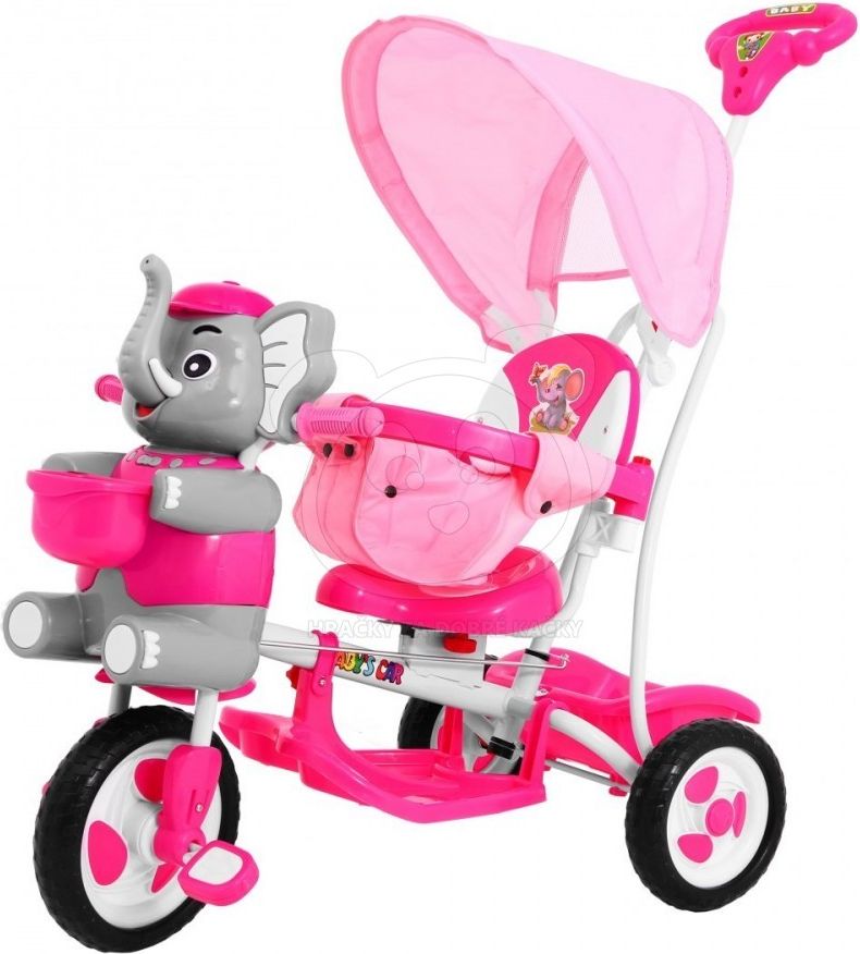 Eurobaby tříkolka - Růžová kachna - obrázek 21